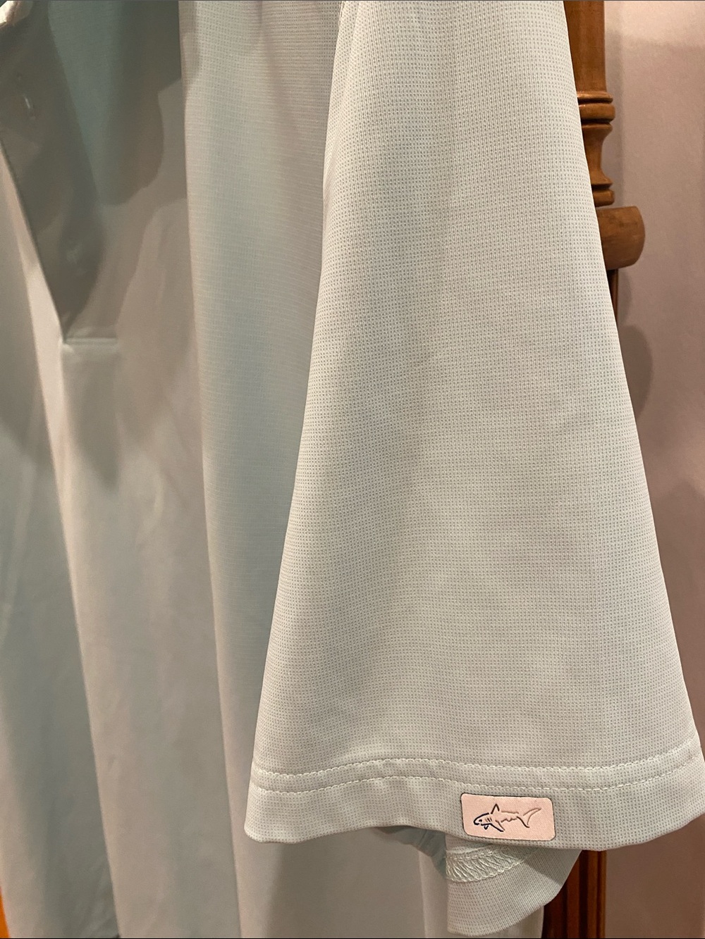 Men's Light Blue Performance Polo Shirt - Picture 3 of 6